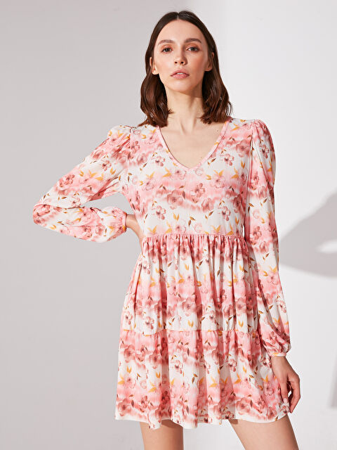 Re-Sis Uzun Kollu Elbise - 0SV555Z8-CS8