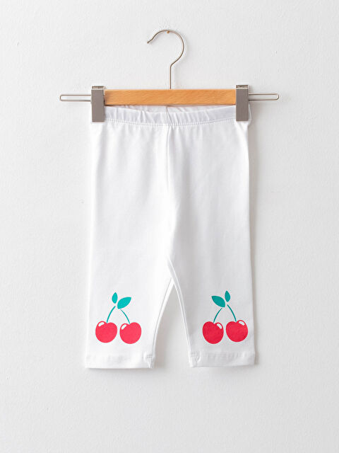 LCW baby Elasticated Waist Printed Baby Girls' Leggings - S16060Z1-E5X