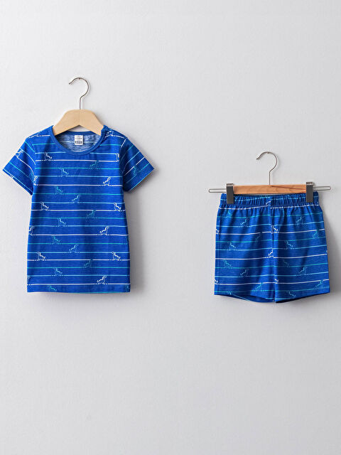 fjj様ネイビー38 LCW baby Crew Neck Short Sleeve Printed Cotton Baby Boy