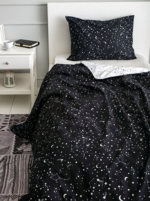 LCW HOME Single Double Sided Patterned Woven Duvet Cover and Pillowcase - S1AC15Z8-LQJ