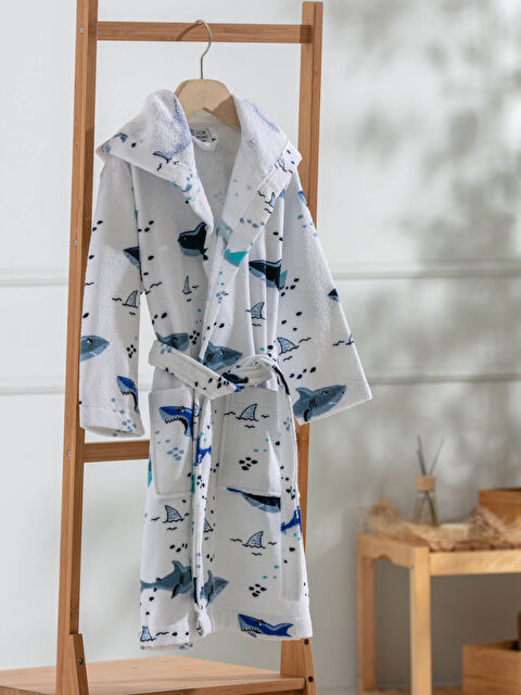 LCW HOME Boy's Bathrobe with Hood - S1AQ39Z4-LQQ