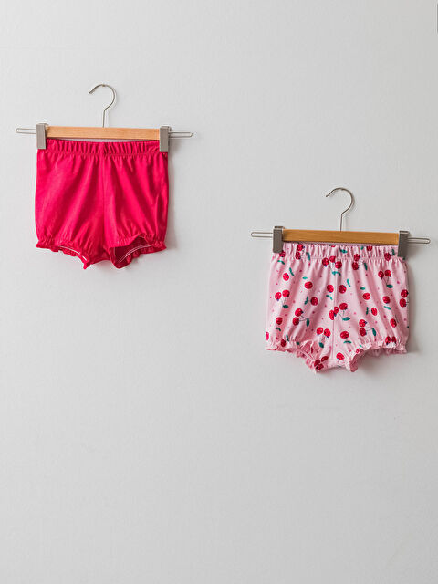 LCW baby Beli Lastikli Kız Bebek Pijama Alt 2'li - S1EU33Z1-LSZ