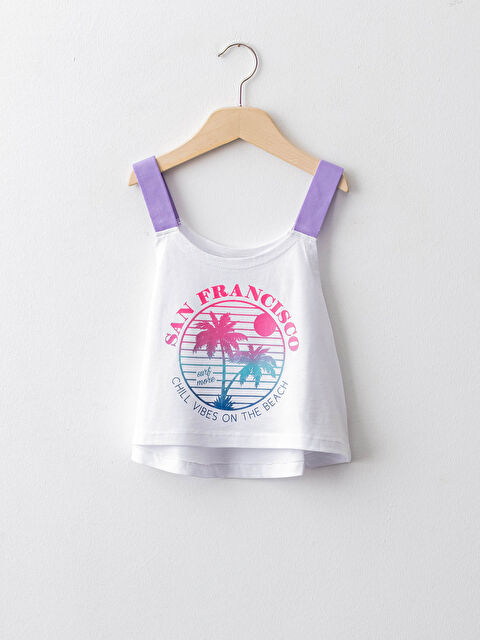 LCW Kids Printed Strap Cotton Girl's Undershirt - S1IS25Z4-R9K