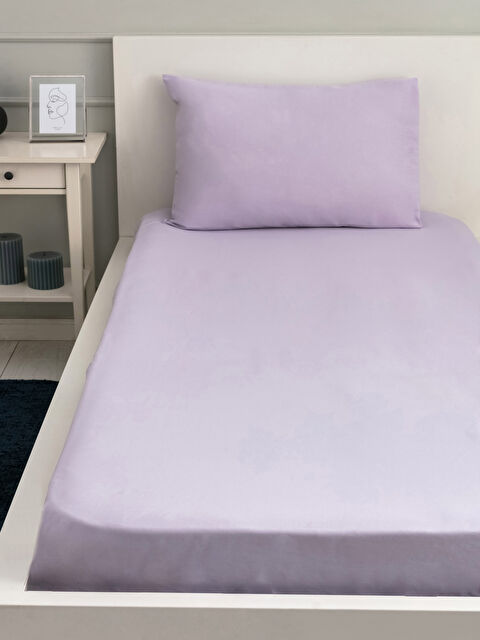 LCW HOME Single Cotton Elastic Bed Sheet and Pillowcase - S2BS47Z8-G8T