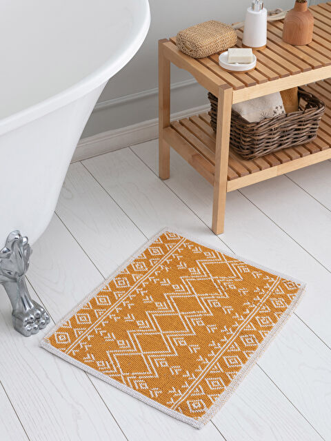 LCW HOME Pamuklu Desenli Banyo Paspası 50x60 cm - S2GO28Z8-TBP