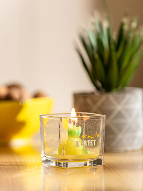 LCW HOME Dekorativna staklena svijeća u obliku ananasa 5 cm - S2JE14Z8-F9C