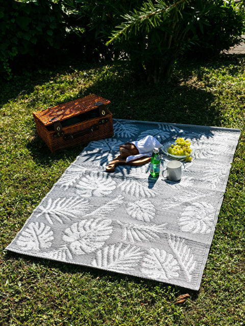 LCW HOME Leaf Patterned Wicker Rug 90x150 Cm