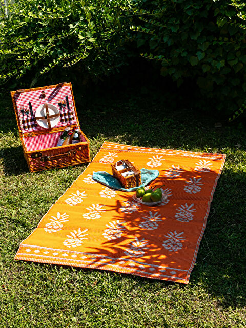 LCW HOME Pineapple Patterned Wicker Rug 90x150 Cm - S2MT57Z8-SQC