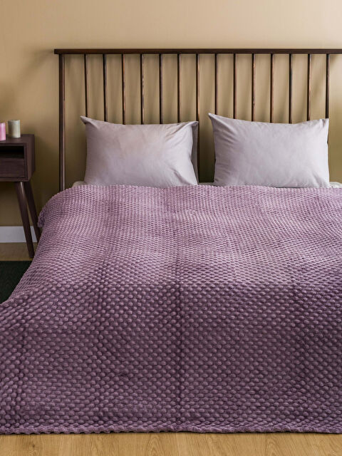 LCW HOME Tomurcuk Desenli Welsoft Çift Kişilik Battaniye 200x220 cm - S39619Z8-JH9