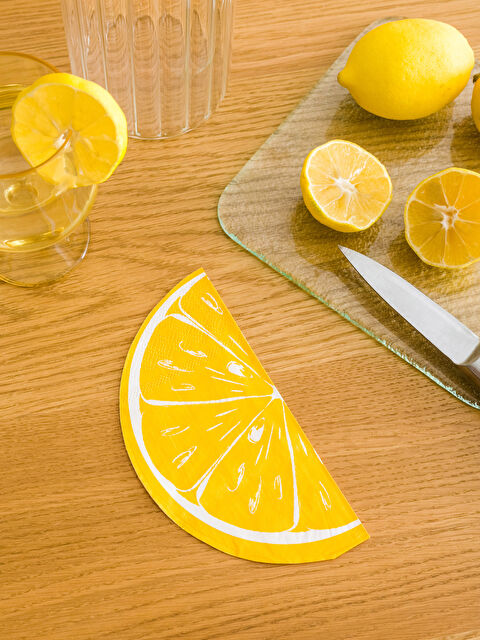 LCW HOME Serviette en Papier Imprimée Citron 20 Pcs 33x33 Cm - S3AR02Z8-F9C