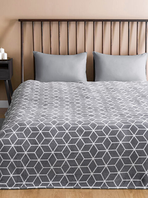 LCW HOME Desenli Welsoft Çift Kişilik Battaniye 200x220 cm - S3CF10Z8-CTK