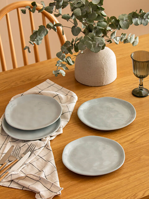 LCW HOME Düz Seramik Pasta Tabağı Seti 4'lü