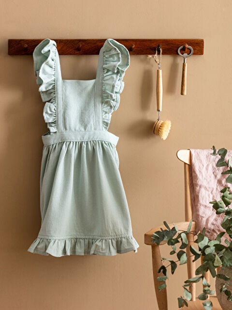 LCW HOME Ruffle Detailed Plain Kitchen Apron - S3HI44Z8-FLD