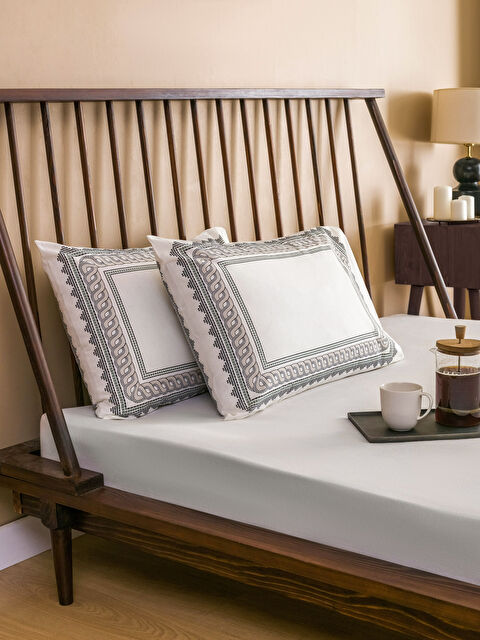 LCW HOME Baskılı Pamuklu Yastık Kılıfı 2'li 50x70 cm - S3I020Z8-F9C