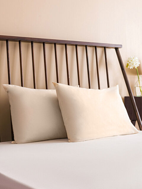 LCW HOME غطاء وسادة قطن سادة 2 قطعة 50x70 سم - S3I500Z8-S3A