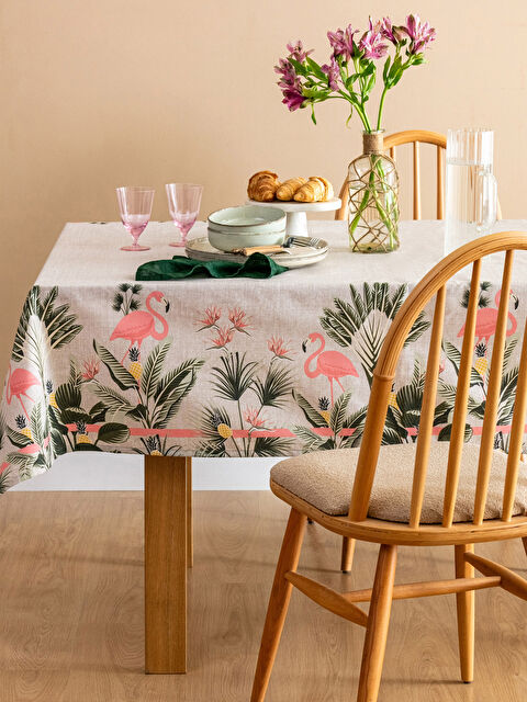 LCW HOME Flamingo Printed Table Cloth 150x200 Cm - S3IC83Z8-F9C
