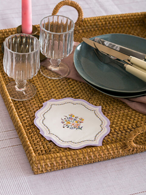 LCW HOME Floral Printed Paper Napkin 20 Pack - S4CA52Z8-F9C