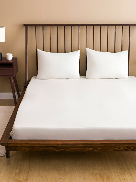 LCW HOME Çift Kişilik Lastikli Battal Boy Çarşaf 180x200x30