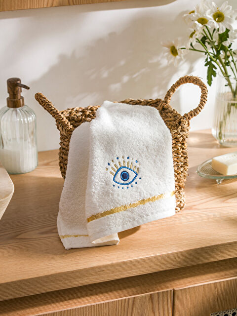 LCW HOME Cotton Eye Embroidered Face Towel 50x80 cm - S4CK62Z8-EEW