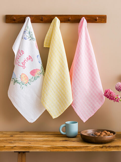 LCW HOME Baskılı Kurulama Bezi 3'lü 40x60 cm - S4FM94Z8-F9C