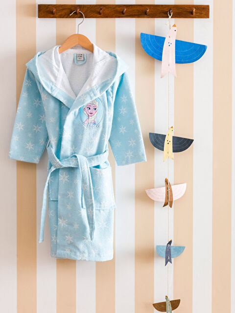 LCW HOME Elsa Baskılı Kız Çocuk Bornoz
