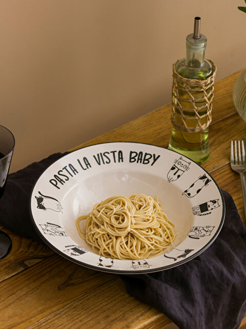 LCW HOME Yazı Baskılı Seramik Çukur Tabak 27 cm - S4HE95Z8-LQJ