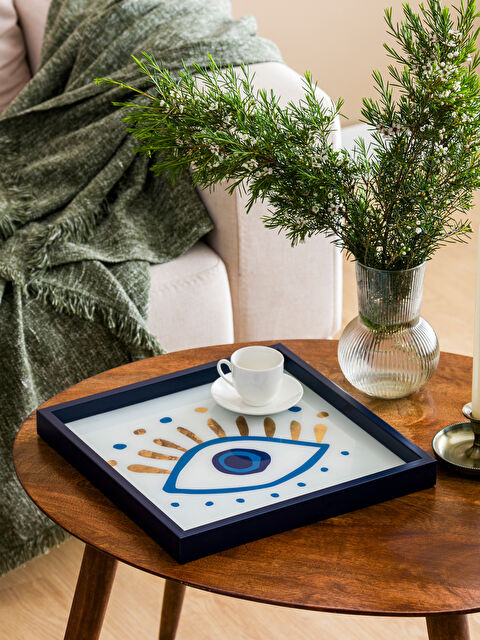 LCW HOME Eye Printed Tray 33 cm - S4HF30Z8-F9C