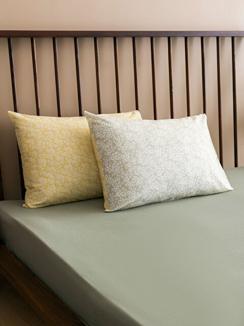 LCW HOME Çiçek Desenli Yastık Kılıfı 2'li 50x70 cm - S4HV42Z8-F9C