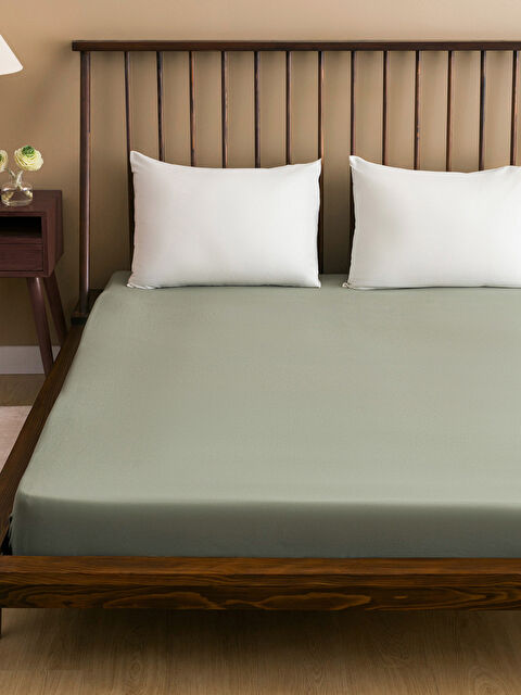 LCW HOME Çift Kişilik Lastikli Battal Boy Çarşaf 180x200x30