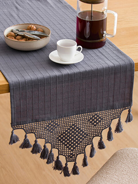 LCW HOME Desenli Püsküllü Runner 45x150 cm - S4J266Z8-YCL