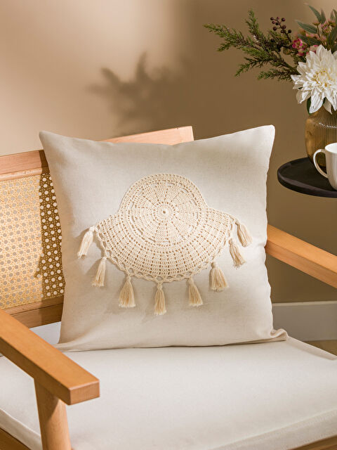 LCW HOME Nakış Detaylı Kırlent Kılıfı 45x45 cm - S4JG51Z8-LQB