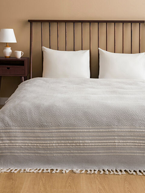 LCW HOME Desenli Çift Kişilik Pike 180x230 cm - S4JI24Z8-CSW