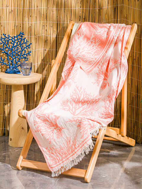 LCW HOME Baskılı Plaj Havlusu 90x165 cm - S4K074Z8-VVW