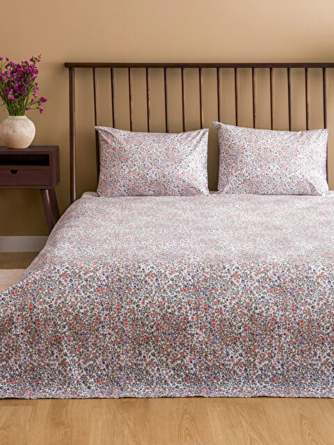 LCW HOME Floral Printed Double Pique Bedspread Set - S4L595Z8-F9C