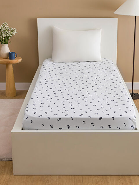 LCW HOME Baskılı Tek Kişilik Lastikli Çarşaf