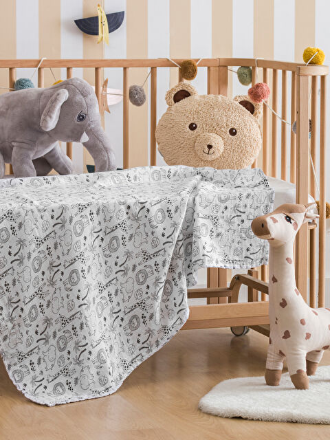 LCW baby Baskılı Bebek Müslin Örtü 90x100 cm