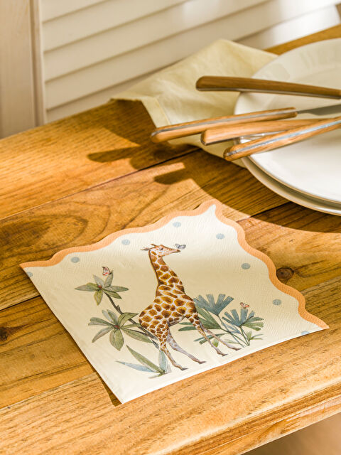 LCW HOME Zürafa Baskılı Kağıt Peçete 20'li - S5AD91Z8-F9C