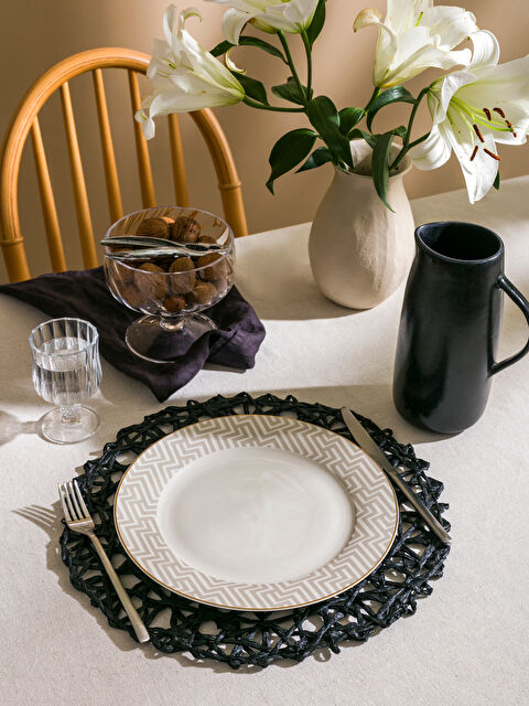 LCW HOME Plat de service en porcelaine à motifs 27 cm - S5AQ27Z8-DEE