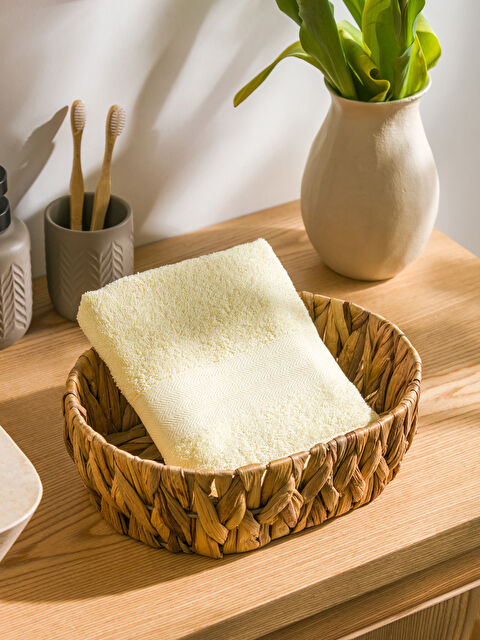 LCW HOME Striped Embroidered Cotton Face Towel 50x80 cm - S5BD74Z8-SAA