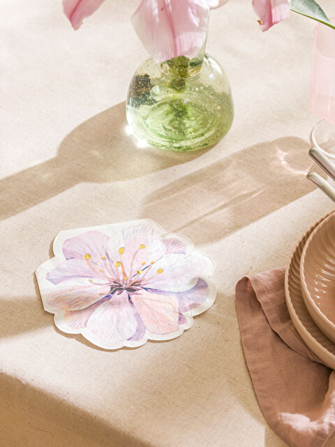 LCW HOME Çiçek Baskılı Kağıt Peçete 20'li - S5BI26Z8-F9C