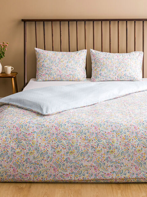 LCW HOME Çiçek Baskılı Çift Kişilik Nevresim Seti - S5BN30Z8-F9C