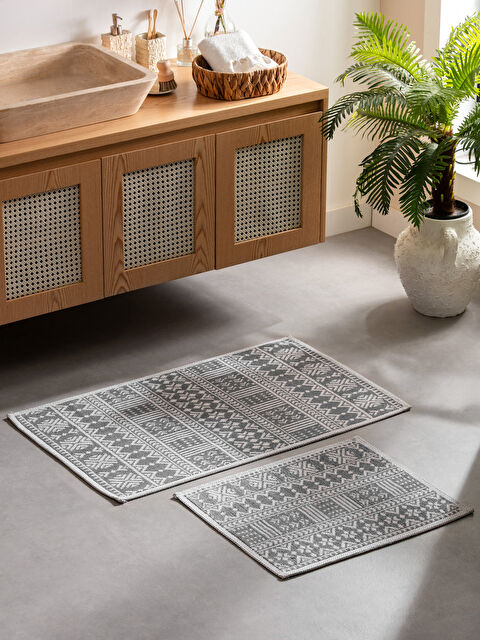 LCW HOME Nakışlı Banyo Paspası Seti 2'li