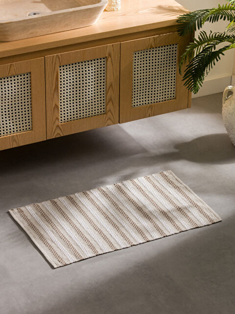 LCW HOME Çizgi Desenli Banyo Paspası 50x80 cm - S5BV16Z8-FFG