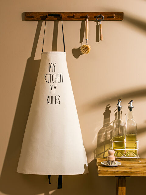 LCW HOME Yazı Baskılı Mutfak Önlüğü - S5CJ82Z8-FDU