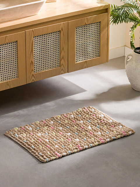 LCW HOME Tomurcuk Desenli Banyo Paspası 50x80 cm - S5CQ08Z8-F9C