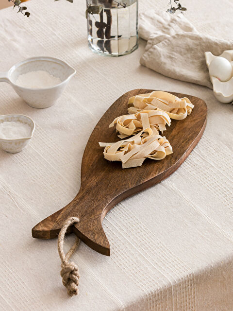 LCW HOME Dekoratif Ahşap Sunum Tabağı 46 cm - S5DT96Z8-CTC