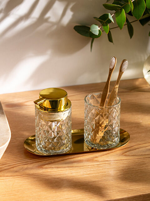 LCW HOME Desenli Cam Banyo Seti 2'li - S5EE05Z8-Q57