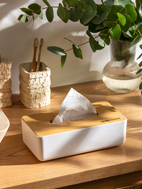 LCW HOME Ahşap Kapaklı Peçetelik 24 cm - S5EF02Z8-J5E