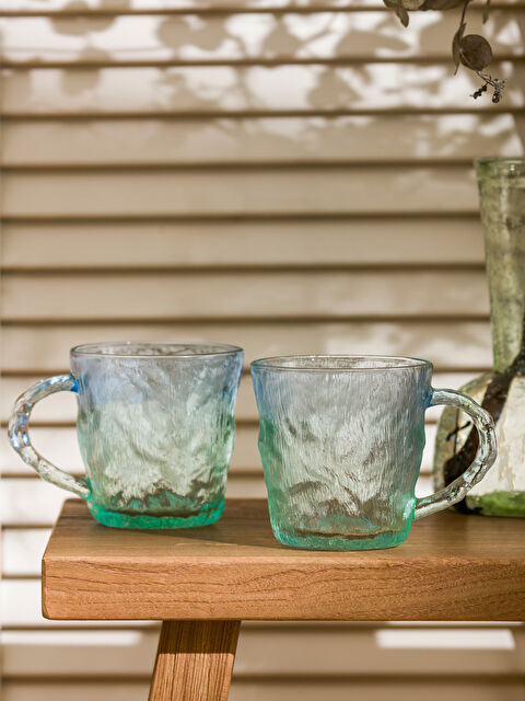 LCW HOME Узорчатый набор стеклянных кружек 2 упаковки 300 мл