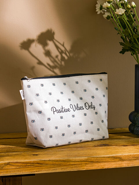 LCW HOME Yazı Baskılı Makyaj Çantası - S5EH96Z8-LQQ